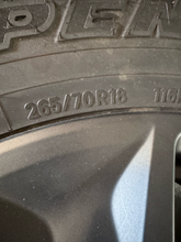 Load image into Gallery viewer, OEM '24-'26 Overtrail+ Lexus GX550 18" Charcoal Used Rims 265/70R18 Toyo AT3 LT