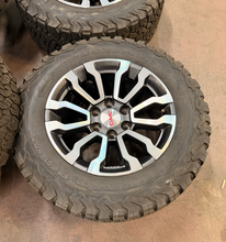 Load image into Gallery viewer, Set of Used '00-'26 GMC Sierra 1500 AT4 18" OEM Wheels 265/65R18 BFG AT TAKO2 LT