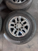 Load image into Gallery viewer, OEM '11-'26 Chevrolet Silverado 2500 Chrome 18" Used Rims 265/70R18 Michelin LT