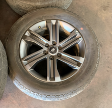 Load image into Gallery viewer, Set of Used '05-'26 Ford F150 Dark Grey Wheels 275/60R20 Hankook Dynapro AT2 LT