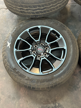 Load image into Gallery viewer, Set of 4 Used 20" OEM '22-'26 Toyota Tundra TRD Pro Wheels 265/60R20 Falken LT