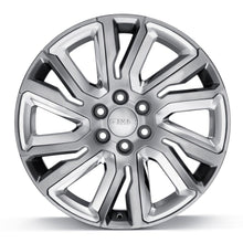 Load image into Gallery viewer, New 22x9 Aluminum Rim in Midnight Silver w/ Chrome Inserts '21-'26 Yukon & Tahoe