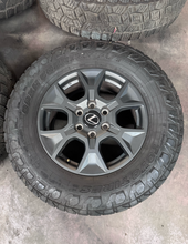 Load image into Gallery viewer, OEM '24-'26 Overtrail+ Lexus GX550 Used 18" Rims on 265/70R18 Toyo AT3 Tires LT