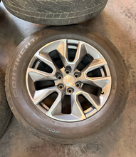Load image into Gallery viewer, Set of Used '00-'26 Chevrolet Silverado 1500 RST Wheels 275/60R20 Continental LT