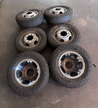 Load image into Gallery viewer, OEM '11-'26 GMC Chevrolet 3500 DRW Used 17" Steel Rims 235/80R17 Michelin AS LT