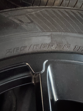 Load image into Gallery viewer, OEM '22-'26 Toyota Tundra TRD Pro Used Black 20" Rims 265/60R20 Yokohama XCV LT