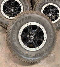 Load image into Gallery viewer, Set of 5 Sasquatch '21-'26 Ford Bronco OEM Wheels 315/70R17 Goodyear MT Tires LT