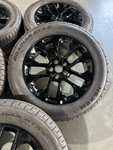Load image into Gallery viewer, Set of 5 '07-'26 Jeep Wrangler Black 20" Wheels on 255/60R20 Nexen Roadian HTX2