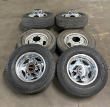 Load image into Gallery viewer, Set of 6 Used '11-'26 GMC Sierra 3500 Dually 17" Wheels 235/80R17 Michelin XC LT
