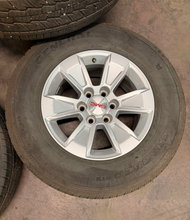 Load image into Gallery viewer, Set of 4 Used 17" '00-'26 GMC Sierra 1500 Wheels on 255/70R17 General Grabber LT