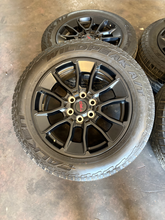 Load image into Gallery viewer, OEM '22-'26 Toyota Tundra Black TRD 20" Used Wheels on 265/60R20 Falken AT3WA LT