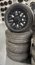 Load image into Gallery viewer, OEM '05-'26 RAM 2500 20" Black Used Rims 285/60R20 Firestone Transforce AT Tires