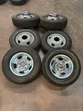 Load image into Gallery viewer, Set of Six '05-'26 Ford F-350 Dually Wheels on 245/75R17 Michelin LTX MS2 Tires
