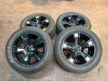 Load image into Gallery viewer, Set of Used Matte Black '19-'25 Dodge RAM 1500 Wheels on 275/55R20 Alenza H/L LT