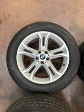 Load image into Gallery viewer, Set of 4 Used OEM 18" Silver '18-'21 BMW X3 Wheels on 225/60R18 Bridgestone H/P