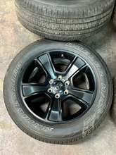 Load image into Gallery viewer, Set of 4 Used '19-'26 RAM 1500 Black 2723 Wheels 275/55R20 Bridgestone Alenza LT