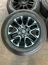 Load image into Gallery viewer, Set of Four Used OEM '22-'25 Toyota Tundra TRD Black Wheels 265/65R20 Tires LT