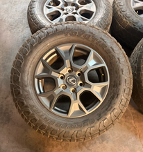Load image into Gallery viewer, Set of 4 Used '24-'26 Lexus GX550 Overtrail 18" Rims 265/70R18 Toyo AT3 Tires LT