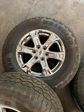 Load image into Gallery viewer, OEM '05-'26 Ford F150 18" Chrome 10343 Used Rims 275/65R18 Goodyear AT Tires LT