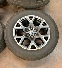 Load image into Gallery viewer, Set of Used '05-'26 Ford F150 Charcoal Machined Rims 275/60R20 Hankook Tires LT