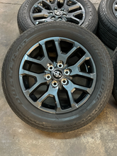 Load image into Gallery viewer, Set of OEM Takeoff 20" '23-'26 Toyota Sequoia Wheels 265/60R20 Bridgestone HT LT