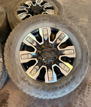 Load image into Gallery viewer, Set of Used '11-'26 GMC Sierra Denali Ultimate 2500 Wheels 275/65R20 Goodyear LT