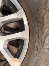 Load image into Gallery viewer, Set of Used '22-'26 Toyota Tundra Grey Machined Rims 275/60R20 Nitto G3 Tires LT