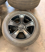 Load image into Gallery viewer, Set of Used Black '19-'26 RAM 1500 OEM Wheels 275/55R20 Bridgestone HL Tires LT