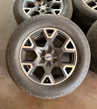 Load image into Gallery viewer, Set of 4 Used '05-'26 Ford F-150 Charcoal & Machined Wheels 275/60R20 Hankook LT