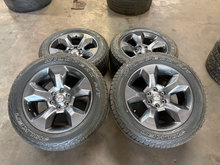 Load image into Gallery viewer, Set of 4 Used '19-'26 RAM 1500 20" OEM Wheels on 275/55R20 Falken Wildpeak AT LT
