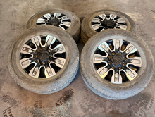 Load image into Gallery viewer, Set of Used '11-'26 GMC Sierra Denali Ultimate 2500 Wheels 275/65R20 Goodyear LT