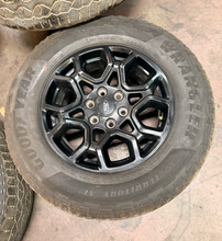 Load image into Gallery viewer, Set of 4 Used 18" '05-'26 Ford F-150 Black OEM Wheels 275/65R18 Goodyear AT LT