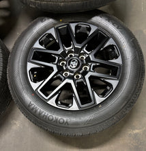Load image into Gallery viewer, Set of 4 OEM Takeoff '23-'25 Toyota Sequoia Tundra Black Rims 265/60R20 Tires LT