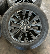 Load image into Gallery viewer, Set of Used 20" '24-'26 Lexus GX550 Black Wheels on 265/55R20 Yokohama Tires LT