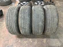Load image into Gallery viewer, OEM '05-'26 Ford F150 18" Dark Grey Machined Used Rims 275/65R18 Goodyear HT LT