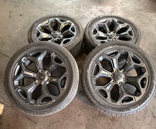 Load image into Gallery viewer, Set of Used '19-'26 RAM 1500 2727 Dark Charcoal Rims 285/45R22 Open Range HTS LT
