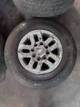 Load image into Gallery viewer, OEM '11-'26 Chevrolet Silverado 2500 Chrome 18" Used Rims 265/70R18 Michelin LT