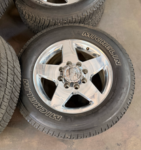 Load image into Gallery viewer, Set of Used 20" Polished '11-'26 GMC Sierra 2500 5503 Rims 275/65R20 Michelin LT
