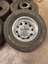 Load image into Gallery viewer, Set of 6 Used '19-'26 RAM 3500 DRW Polished Wheels on 235/80R17 Nexen Tires LT