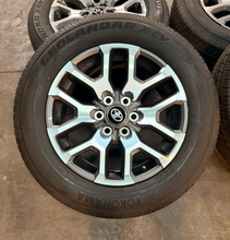 Load image into Gallery viewer, Set of OEM Takeoff '22-'26 Toyota Tundra Grey Machined Rims 265/60R20 Tires LT