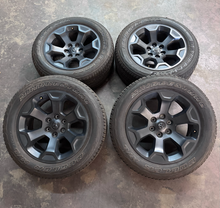 Load image into Gallery viewer, OEM '19-'26 RAM 1500 20" Matte Black Used Wheels on 275/55R20 Bridgestone HL LT