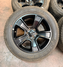 Load image into Gallery viewer, Set of Used 20" '19-'26 RAM 1500 Black OEM Rims 275/55R20 Bridgestone Dueler LT