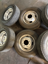 Load image into Gallery viewer, OEM '05-'26 Ford F-350 Dually 17" Used Rims 245/75R17 Michelin LTX AT2 Tires LT