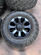 Load image into Gallery viewer, OEM '05-'26 RAM 2500 Power Wagon Used Black Rims 285/70R17 Goodyear Duratrac LT