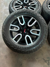 Load image into Gallery viewer, Set of Used '00-'25 GMC Sierra 1500 AT4 Yukon 5914 Black & Machined Rims Only LT