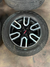 Load image into Gallery viewer, Set of Used '00-'25 GMC Sierra 1500 AT4 Yukon 5914 Black & Machined Rims Only LT