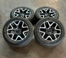 Load image into Gallery viewer, Set of Used '19-'25 RAM 1500 Charcoal Machined Rims on 275/55R20 Bridgestone LT