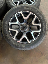 Load image into Gallery viewer, Set of Used '19-'25 RAM 1500 Charcoal Machined Rims on 275/55R20 Bridgestone LT
