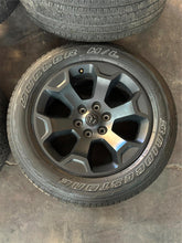 Load image into Gallery viewer, Set of 4 Used OEM '19-'25 RAM 1500 Big Horn Black Wheels on 275/55R20 Tires LT