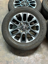 Load image into Gallery viewer, Set of 4 Used '22-'25 OEM Toyota Tundra Limited OEM Wheels on 265/60R20 Tires LT
